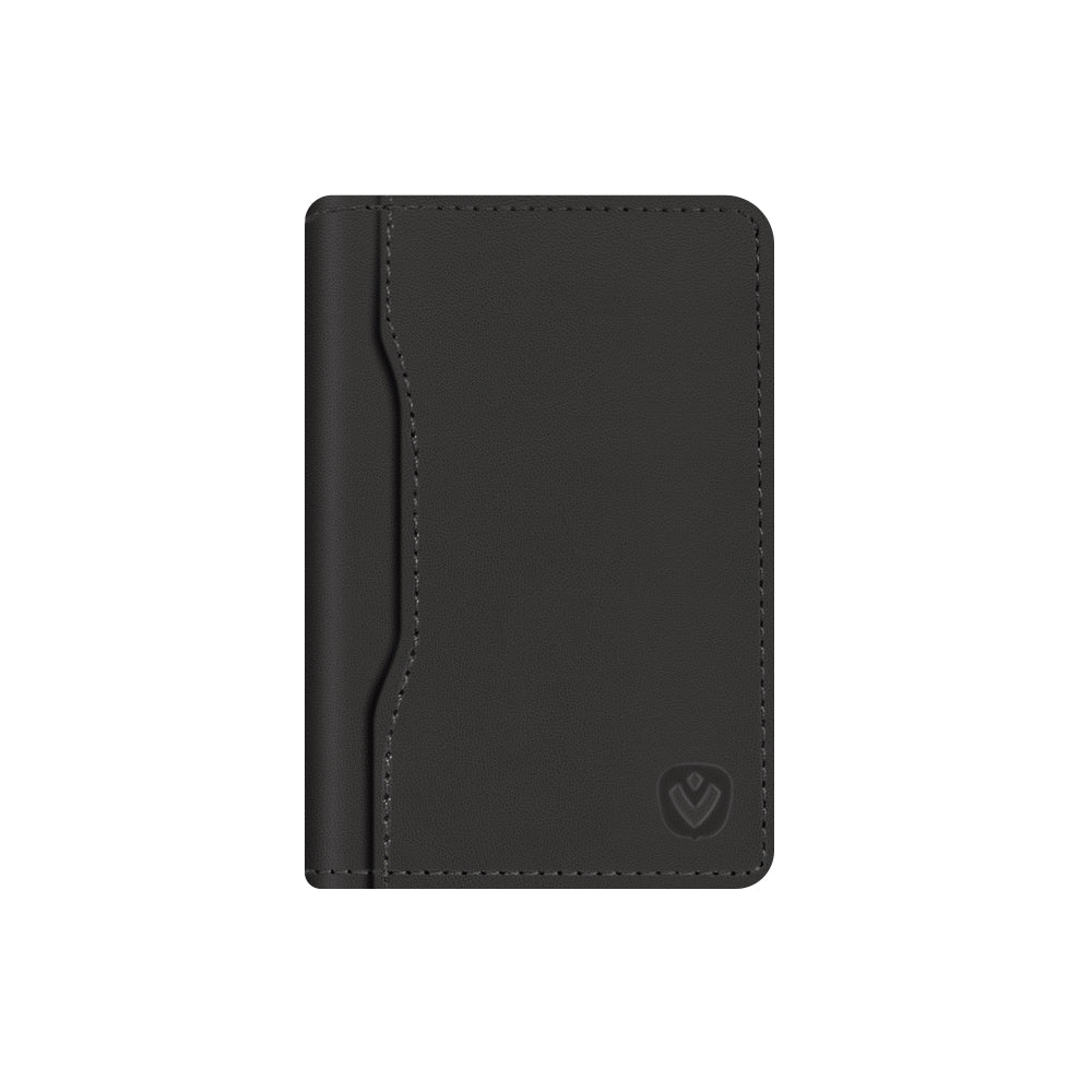 Minimalist Black Leather Card Wallet