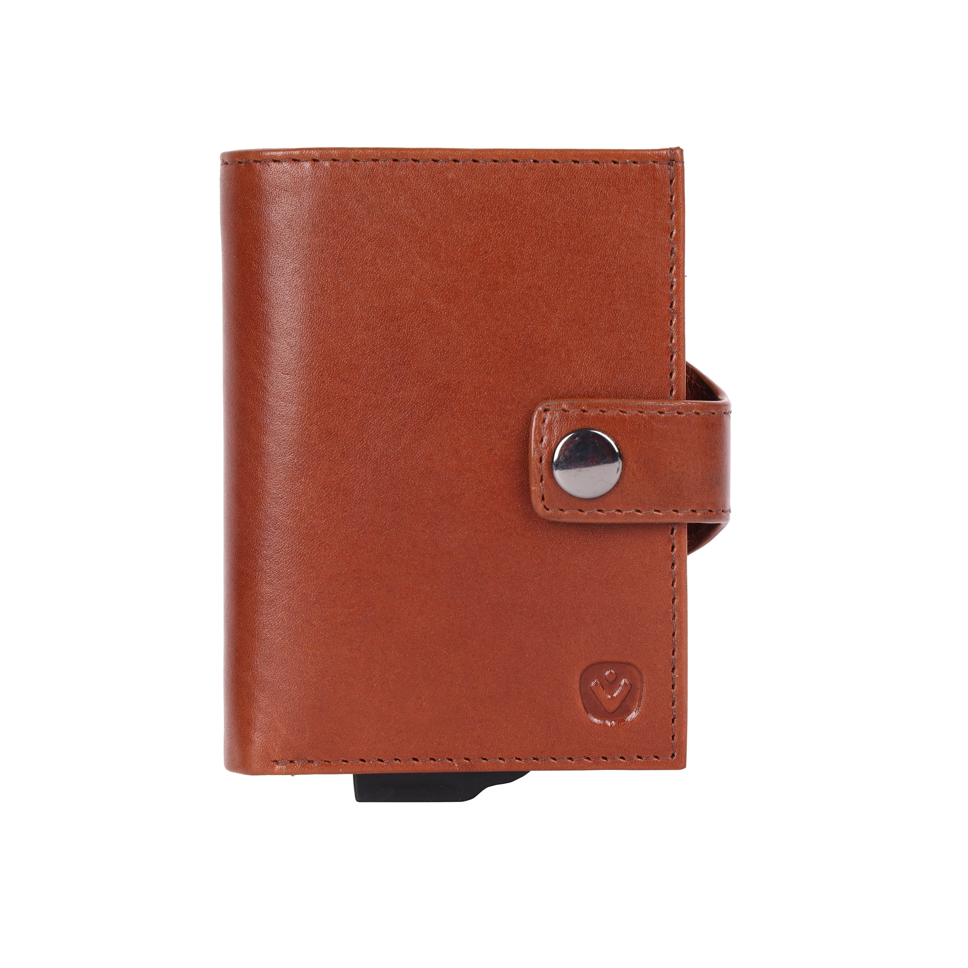 Card Case Plus Wallet Luxe Cognac