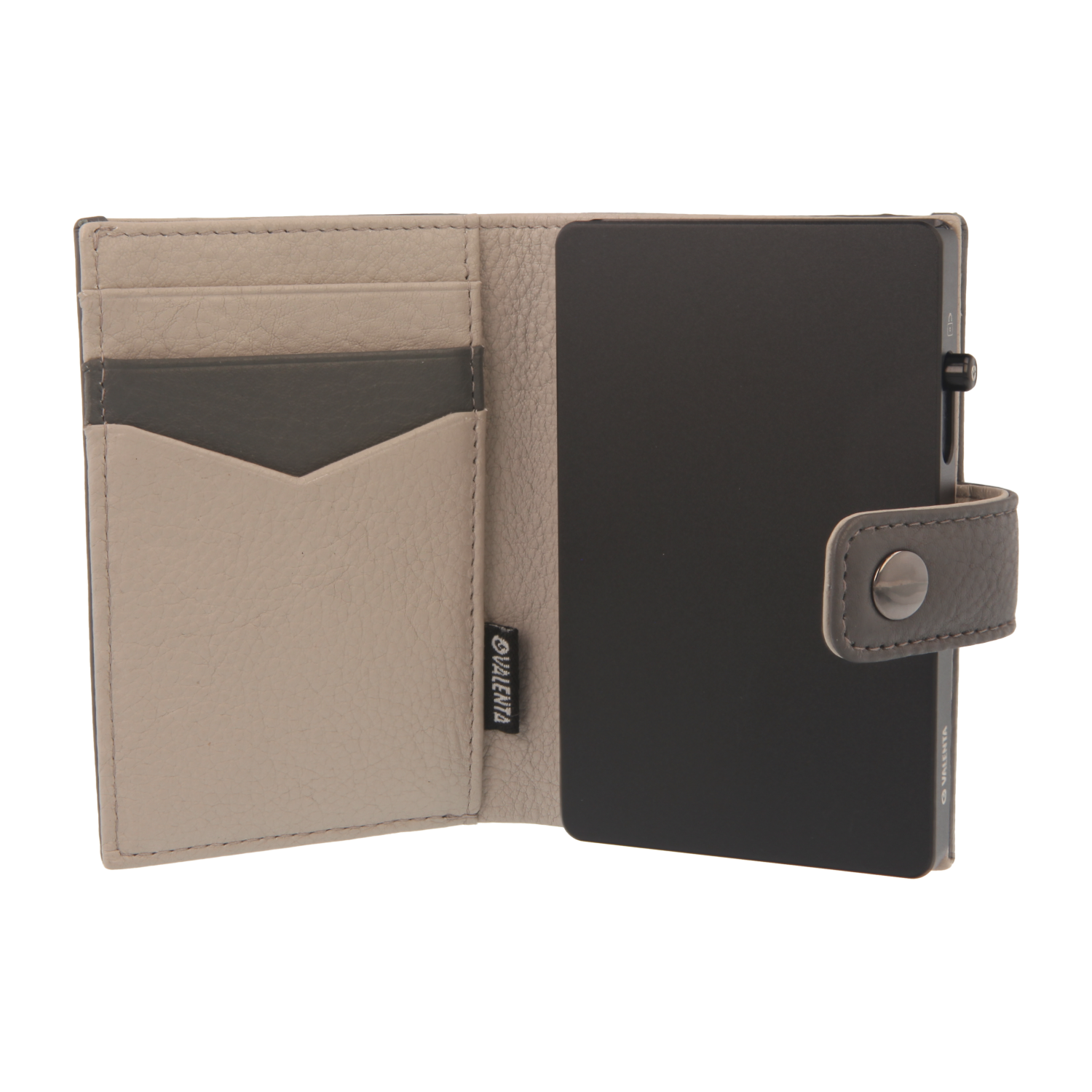 Cardprotector Black + Card Wallet Luxe Grey