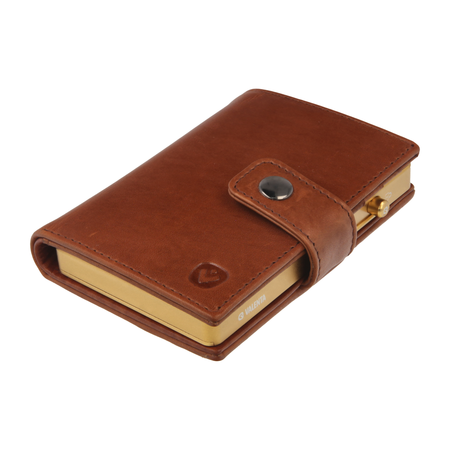 Cardprotector Gold + Card Wallet Luxe Cognac