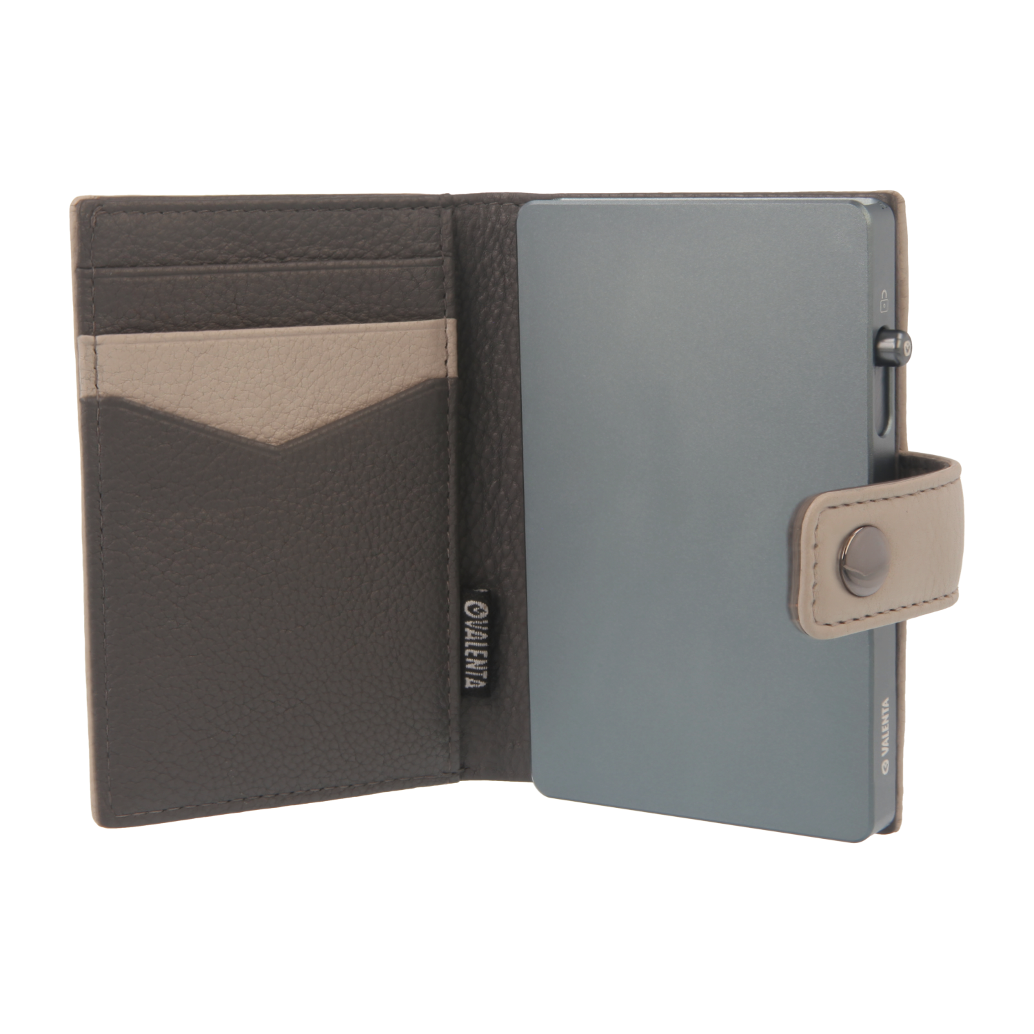 Cardprotector Grey + Card Wallet Luxe Off-White