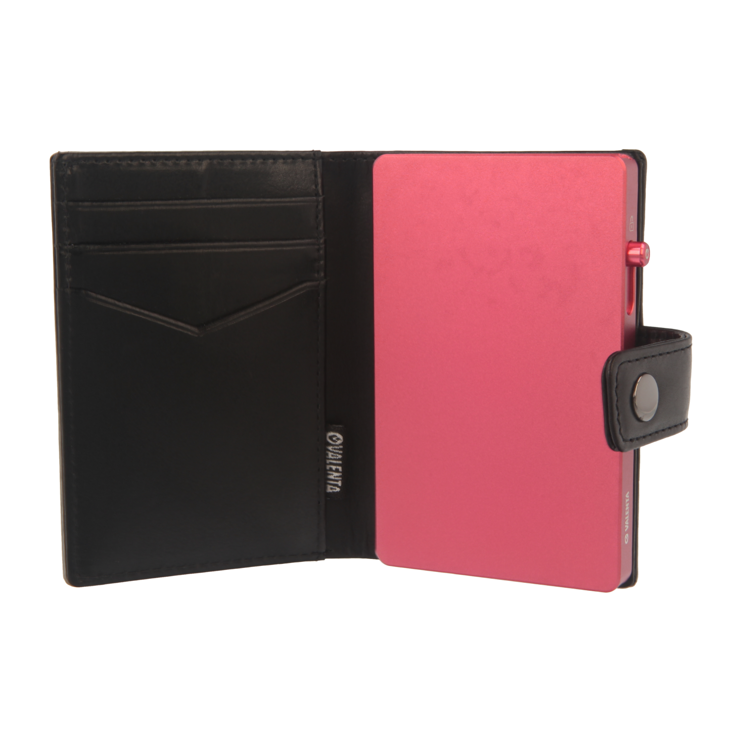 Cardprotector Pink + Card Wallet Luxe Black