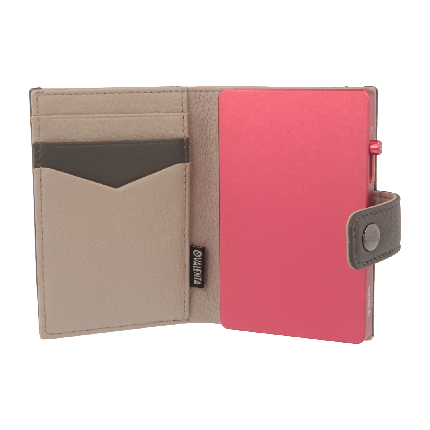 Cardprotector Pink + Card Wallet Luxe Grey