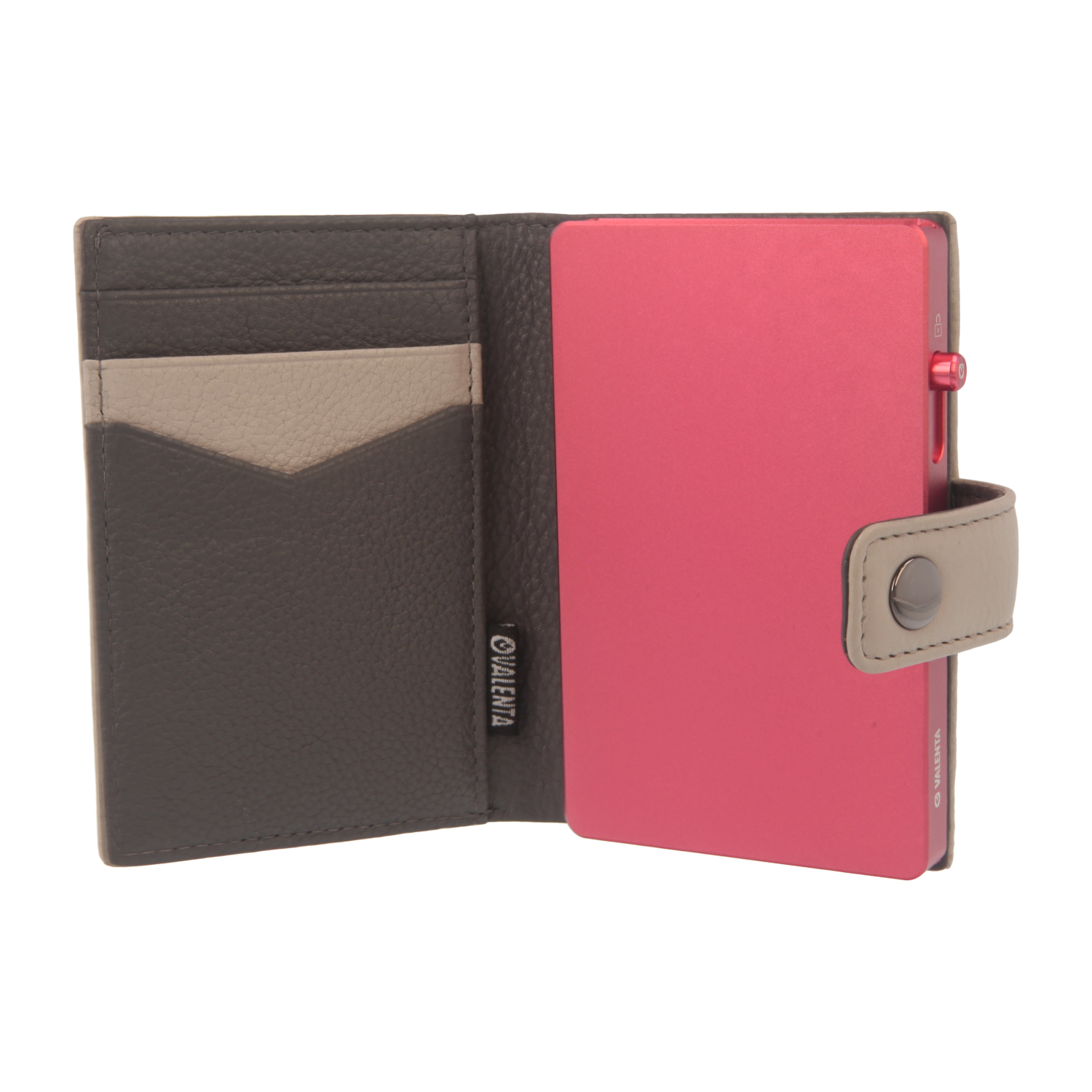 Cardprotector Pink + Card Wallet Luxe Off-White