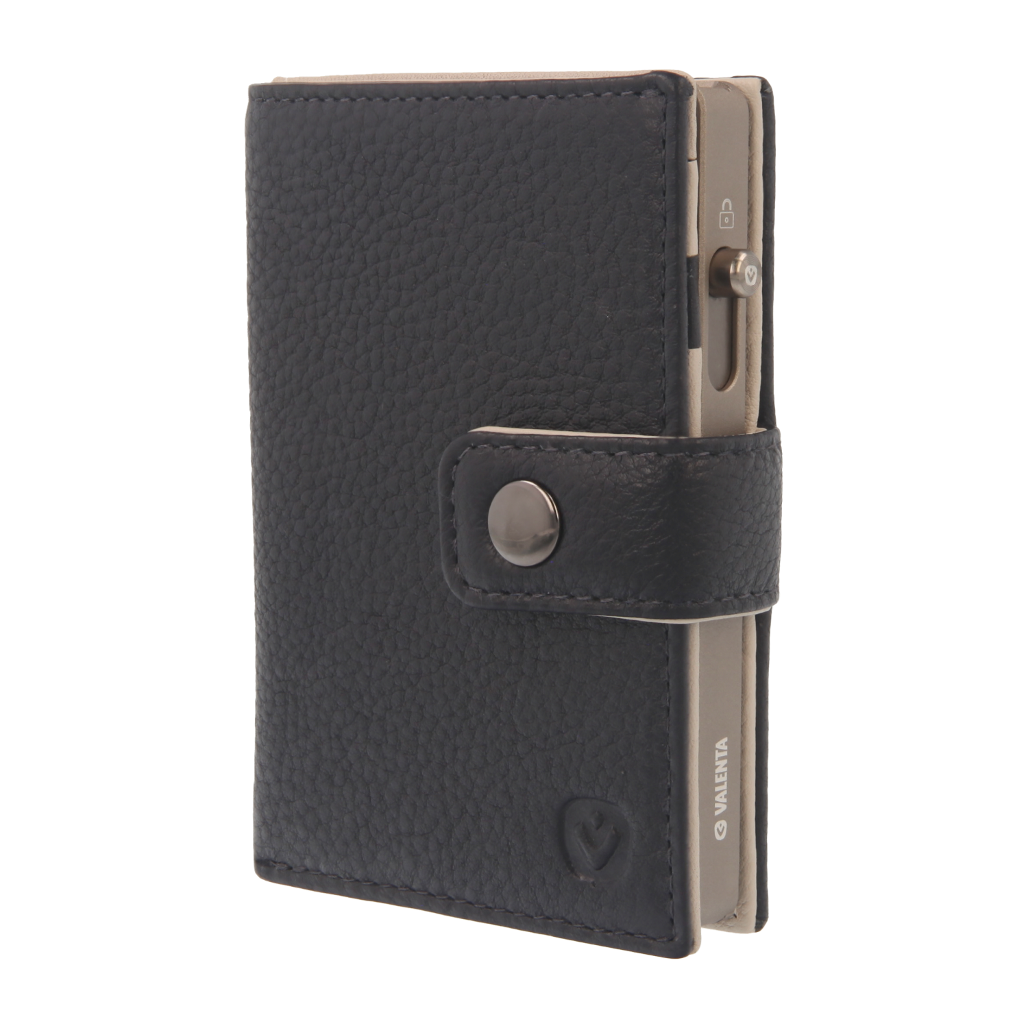 Cardprotector Titanium Natural + Card Wallet Luxe Navy